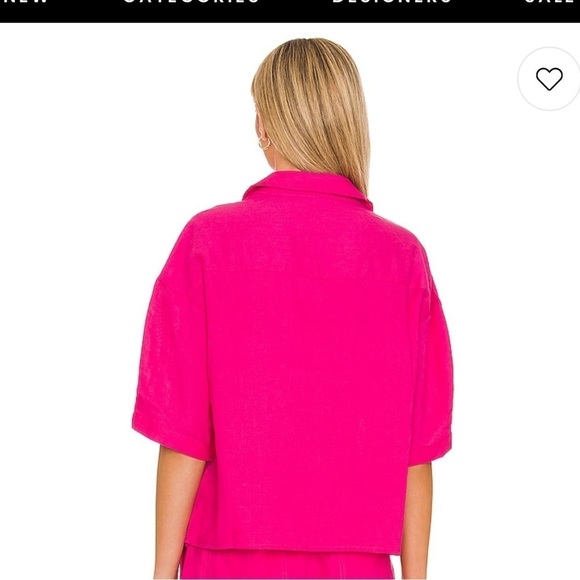 SANCTUARY REVOLVE Easy Pocket Shirt in Tart BNWT - Picture 3 of 6